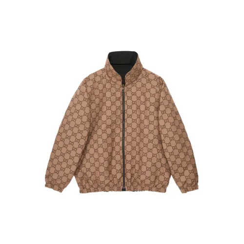 GUCCI Jackets Men Brown Black