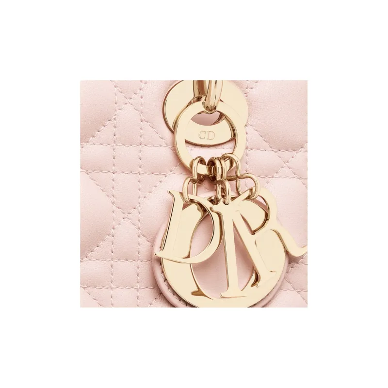 DIOR Lady DiorMy ABCDior Sheepskin Lady Dior Bag Shoulder Bag, Crossbody Bag, Handbag Trumpets Women's Light Pink-4