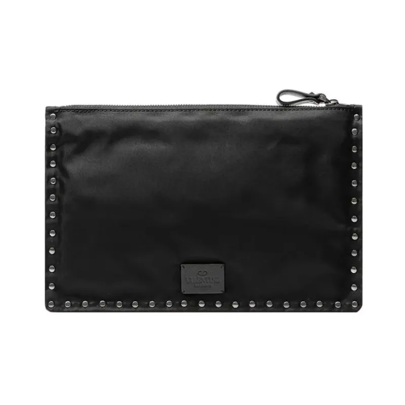Valentino Fabric Clutch Unisex Black-1