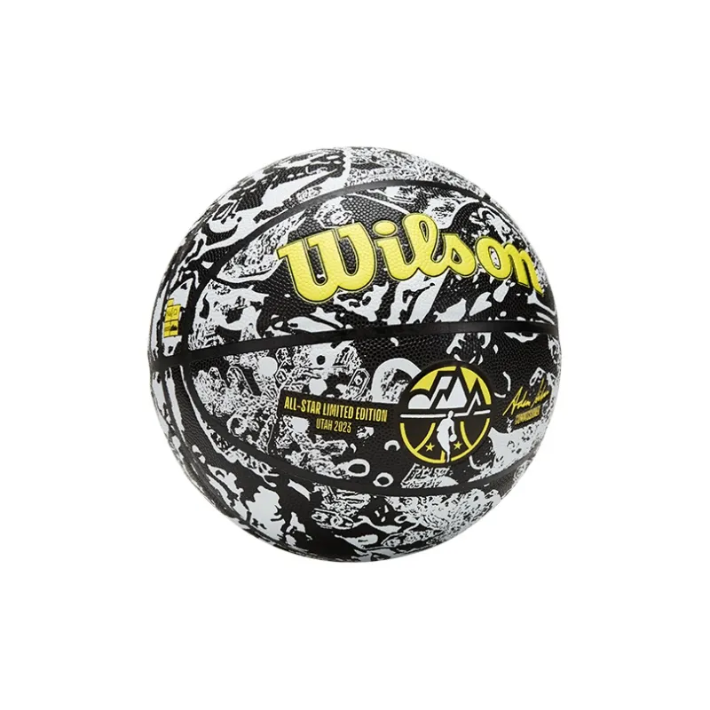 Wilson NBA PU Basketball Black Yellow White Size 7 Ball Training Unisex-4