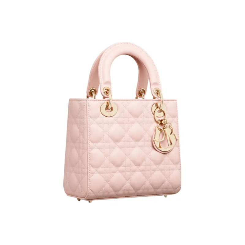 DIOR Lady DiorMy ABCDior Sheepskin Lady Dior Bag Shoulder Bag, Crossbody Bag, Handbag Trumpets Women's Light Pink-2