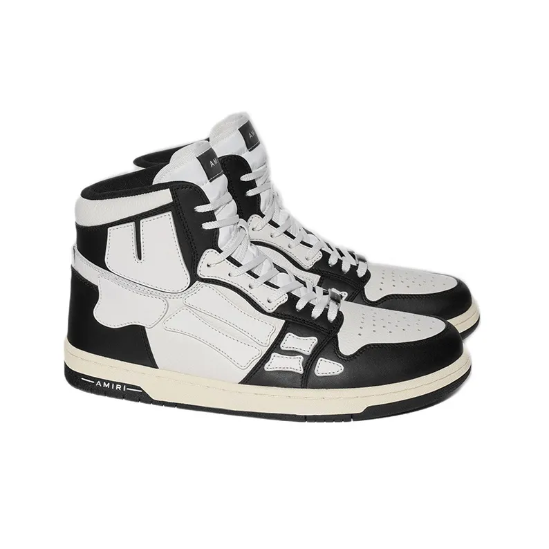 AMIRI Women's Skel Top High 'Black White'-1