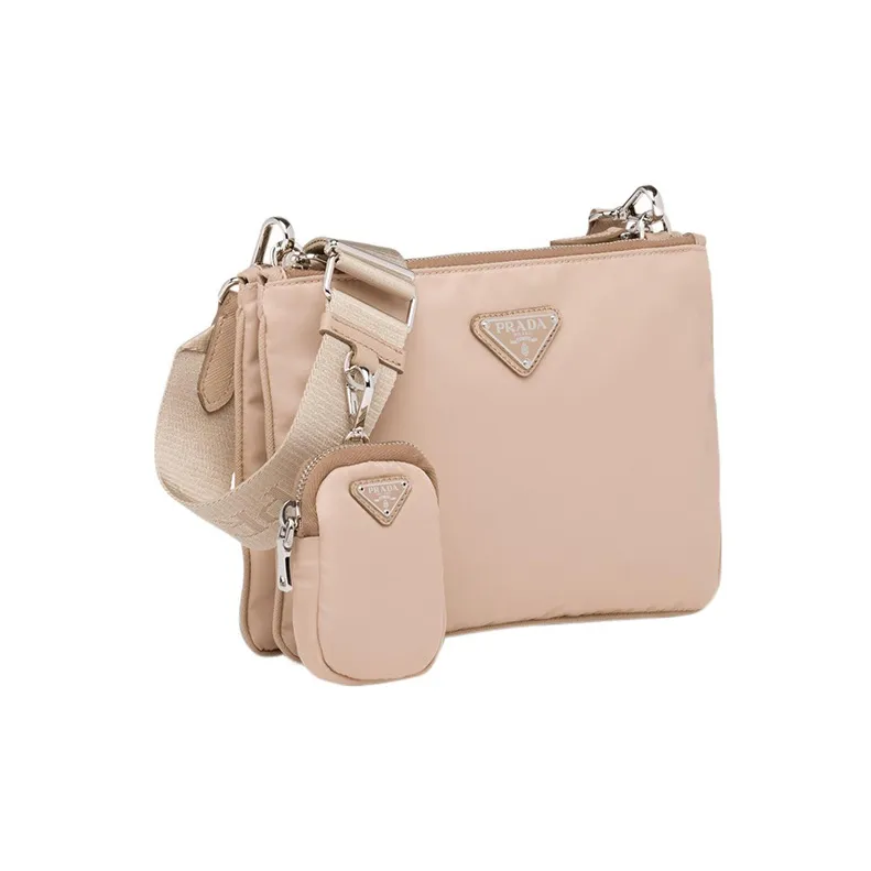 PRADA Re Edition 2000 Shoulder Bag Nylon Cameo Beige-1