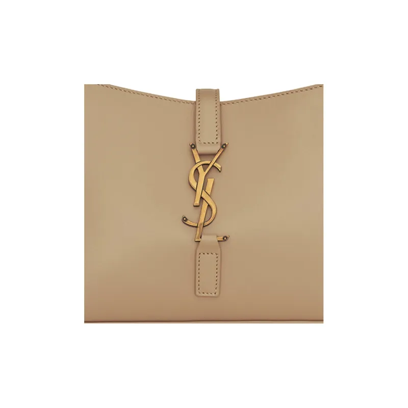 SAINT LAURENT LE5A7 Smooth Cow Leather Hobo Bag, Shoulder Bag, Handbag Women's-4