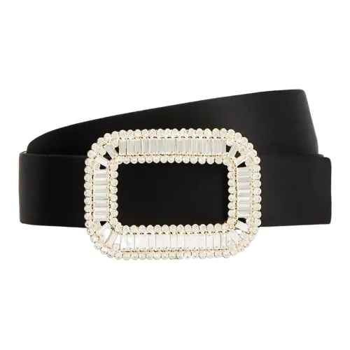 Roger Vivier Leather Belts Unisex Black