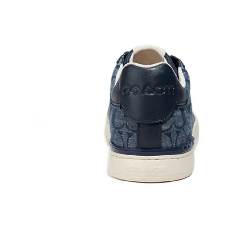 COACH Money Clip Low Top Stylish Skateboarding Shoes Men's Blue-4