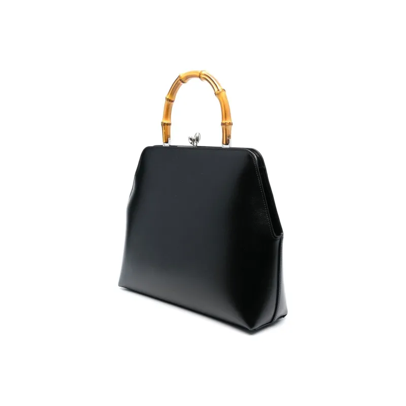 JIL SANDER Smooth Calf Leather Tote Bag, Shopping Bag, Handbag Women's Black-1