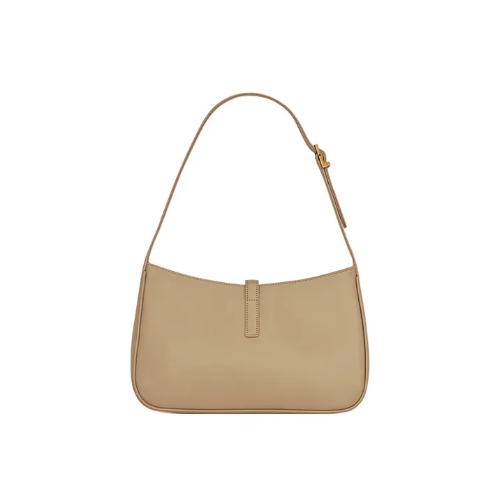SAINT LAURENT LE5A7 Smooth Cow Leather Hobo Bag, Shoulder Bag, Handbag Women's-3