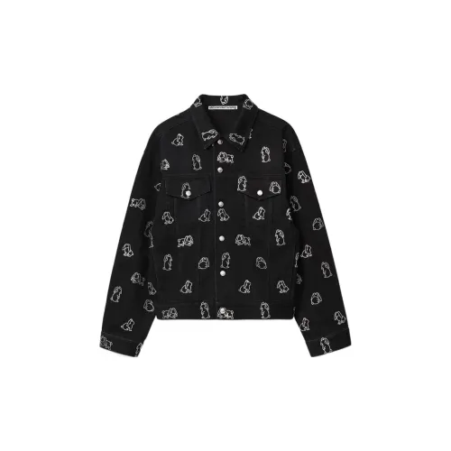 Alexander Wang Year Of The Rabbit Denim Jackets Unisex Black