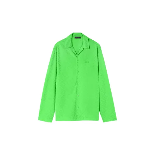 VERSACE SS23 Holiday Shirts Men Green