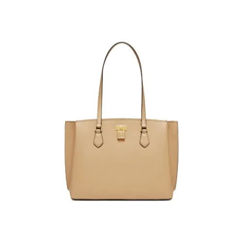 MICHAEL KORS MK Ruby Leather Tote Bag, Shopping Bag, Shoulder Bag Women's Camel