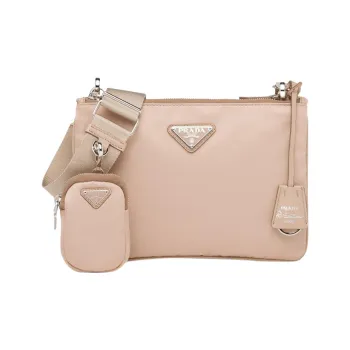 PRADA Re Edition 2000 Shoulder Bag Nylon Cameo Beige