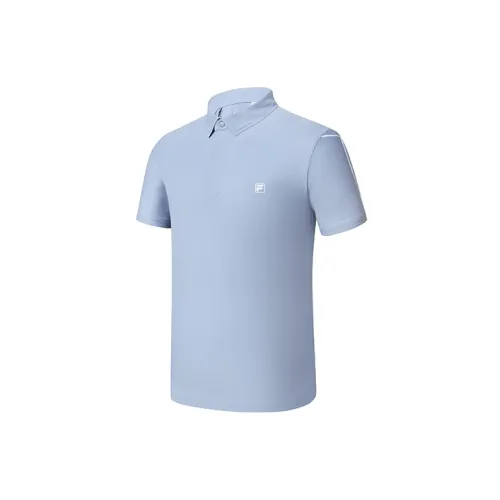 FILA Polo Shirts Men Two Sessions Blue