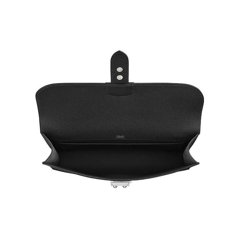 HERMES Sac A Depeches Togo Calfskin Messenger Bag Shoulder Bag Crossbody Bag Men's Noir Black-3