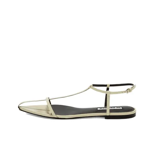 JIL SANDER Flat Leather Sandals