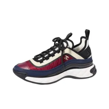 CHANEL Low-Top Casual Shoes Women's White Red