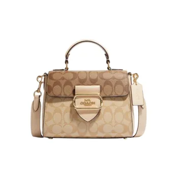 COACH Morgan 21 Top Handle Satchel In Blocked Signature Canvas