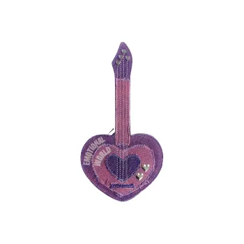 Emotional World Denim Guitar Bag Patchwork Crossbody Bag Shoulder Bag Women's Purple/Pink/White