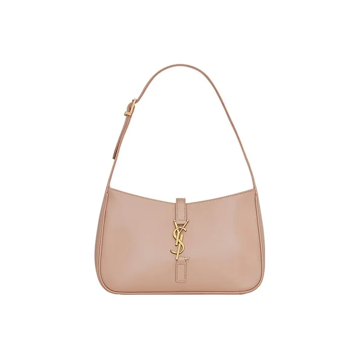 SAINT LAURENT LE5A7 Smooth Cow Leather Shoulder Bag Handbag Shoulder Bag Women's Rose Sand-0