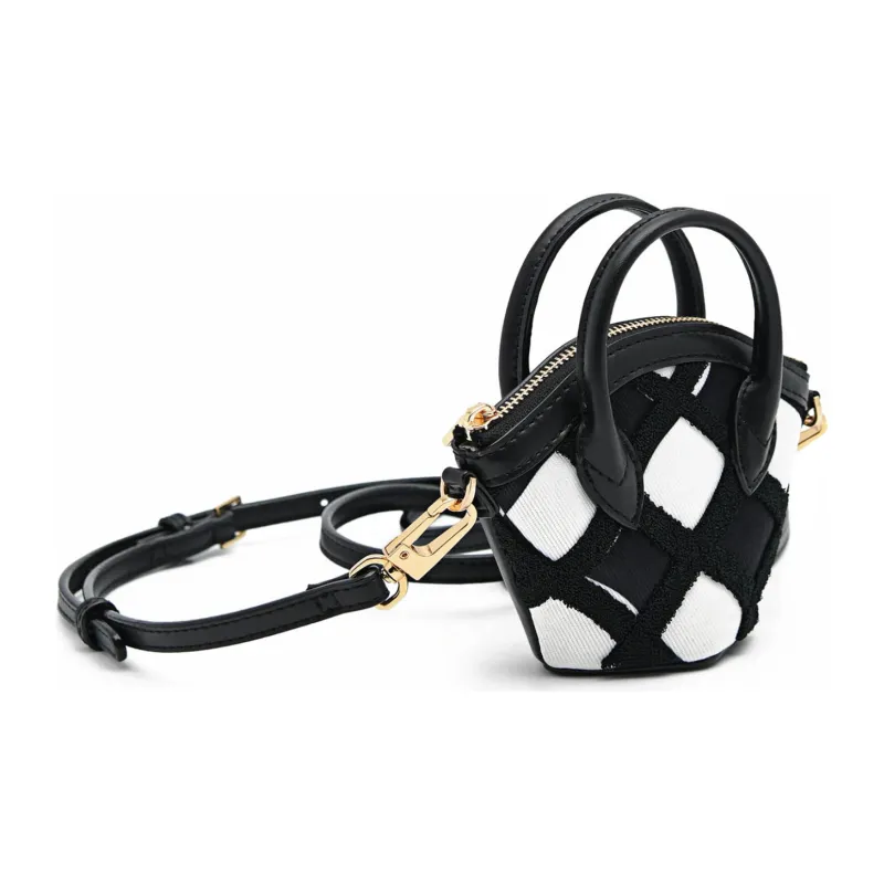 PEDRO Canvas Portable Crossbody Bag, Shoulder Bag Mini Women's Black/Composite Color-4