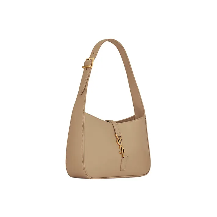 SAINT LAURENT LE5A7 Smooth Cow Leather Hobo Bag, Shoulder Bag, Handbag Women's-1