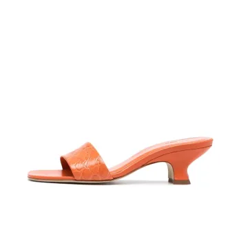By Far Ceni Crocodile embossed Mules Women's