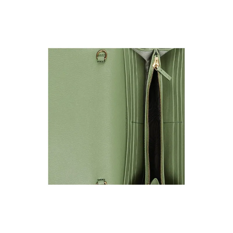GUCCI Blondie Leather Shoulder Bag Crossbody Bag Wallets Women's Green-7
