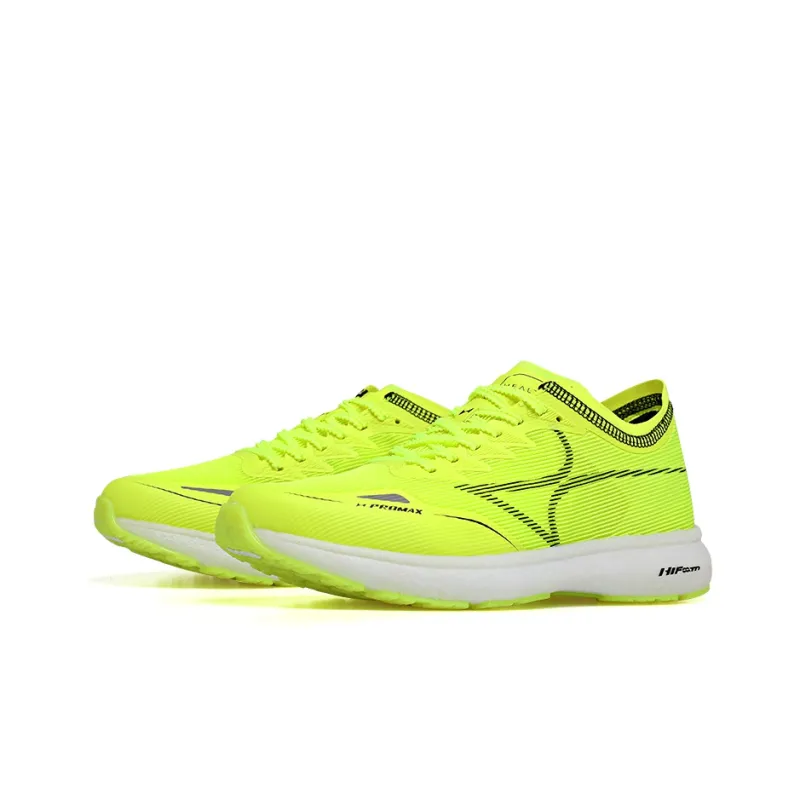 HEALTH 5019S Running Shoes Unisex Low Top Neon Yellow-2