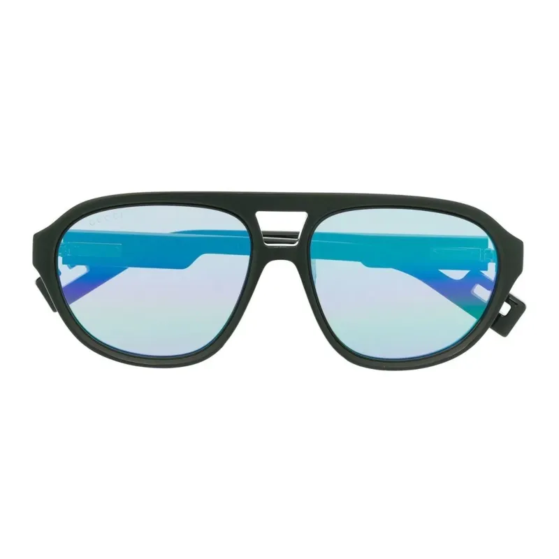 GUCCI Aviator Frame Injection Sunglasses-0