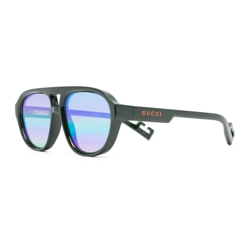 GUCCI Aviator Frame Injection Sunglasses-1