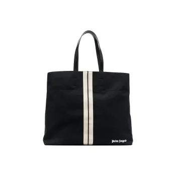 PALM ANGELS Venice Track Tote Bag Black/Off white