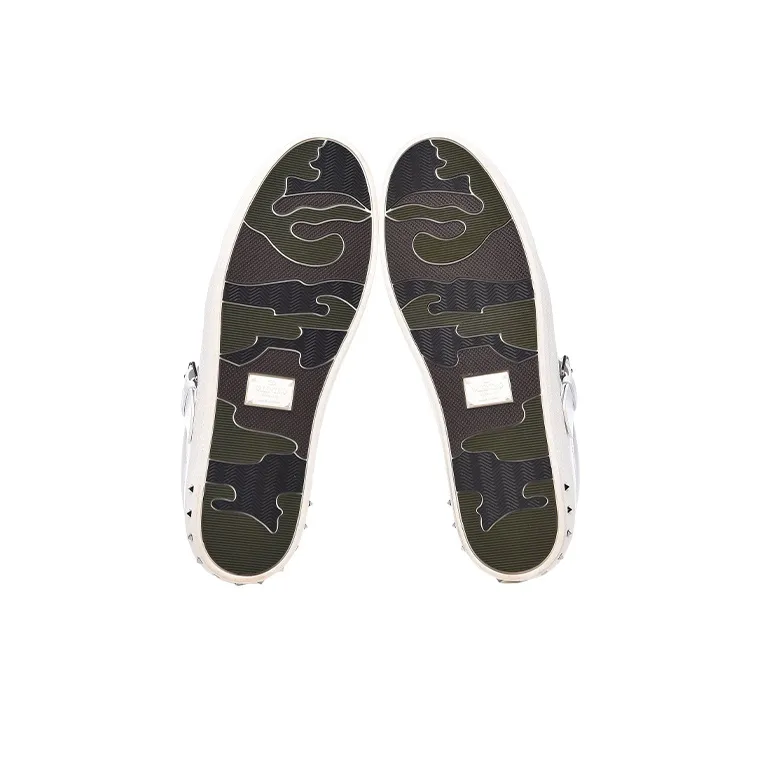 Valentino Low Top Stylish Skateboarding Shoes Men's White-3
