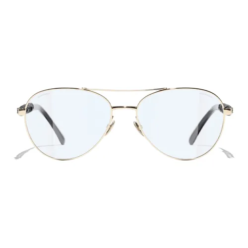 CHANEL Sunglasses Women's Gold