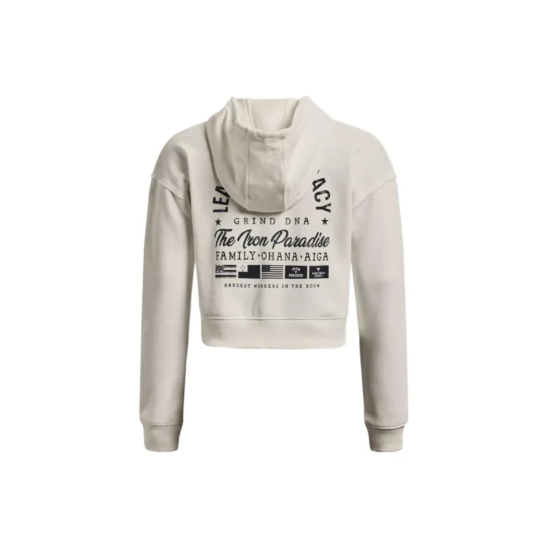 Under Armour Project Sweatshirt Women's Ivory White-1