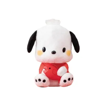FURYU Sanrio Pochacco Hugging Fish Happiness Mackerel Dolls Plush Doll 26cm Height