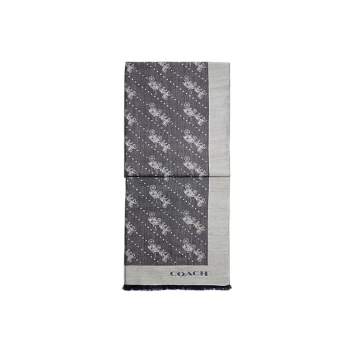 COACH Knit Scarves Women's Gray