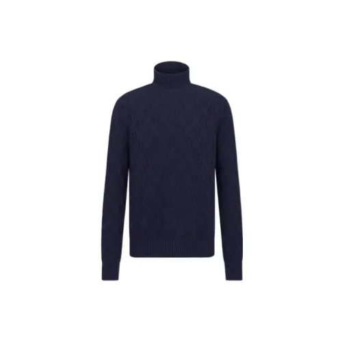 DIOR Cashmere Sweaters Men Navy