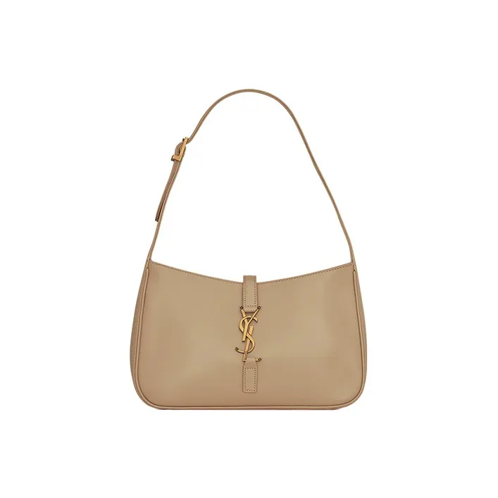 SAINT LAURENT LE5A7 Smooth Cow Leather Hobo Bag, Shoulder Bag, Handbag Women's-0