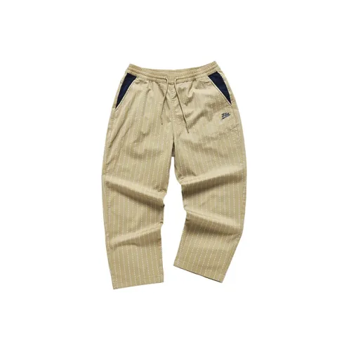 FILA FUSION BASEBALL Series Casual Pants Men Mud Khaki