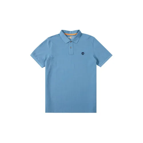 Timberland Polo Shirts Men Sky Blue