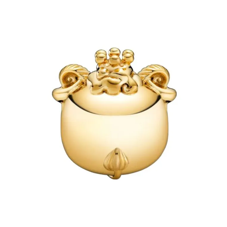 Pandora MOMENTS Bead Ornament Women's Gold-1