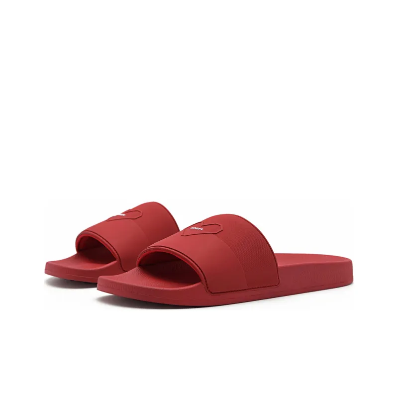 PEDRO Slide Slippers Men Black/Red-1