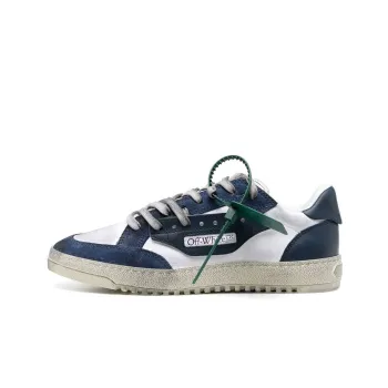 OFF WHITE 5.0 Panelled Low Top Sneakers 'Navy White'