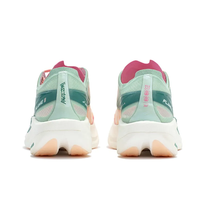 361° Feiran 2 Sweet Low Top Running Shoes Women's Pink Green-3