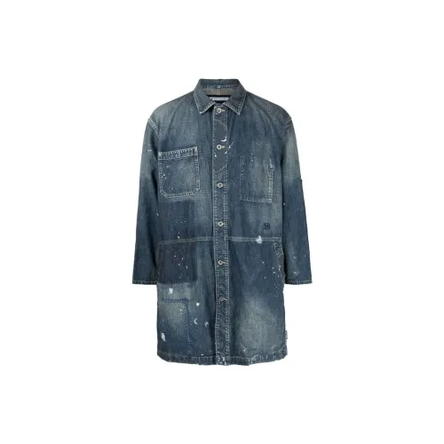 NEIGHBORHOOD Denim Jackets Men Blue