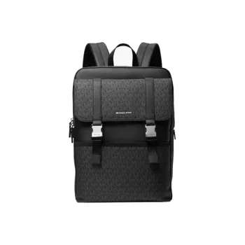 MICHAEL KORS MK Cooper Artificial Leather Backpack Medium Size Men's Black