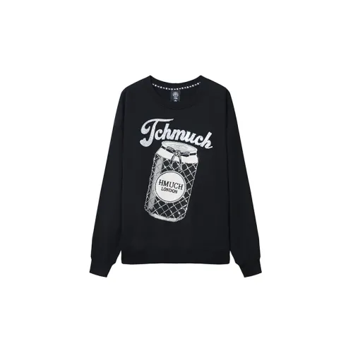 TCH Sweatshirts Unisex Black Base With Silver Logo