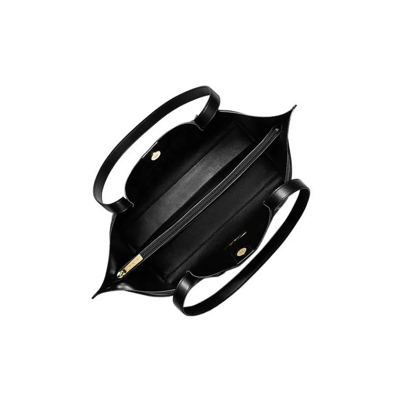 MICHAEL KORS Emilia Coated Canvas Tote Bag, Shopping Bag, Shoulder Bag, Handbag Tubas Women's Black-7