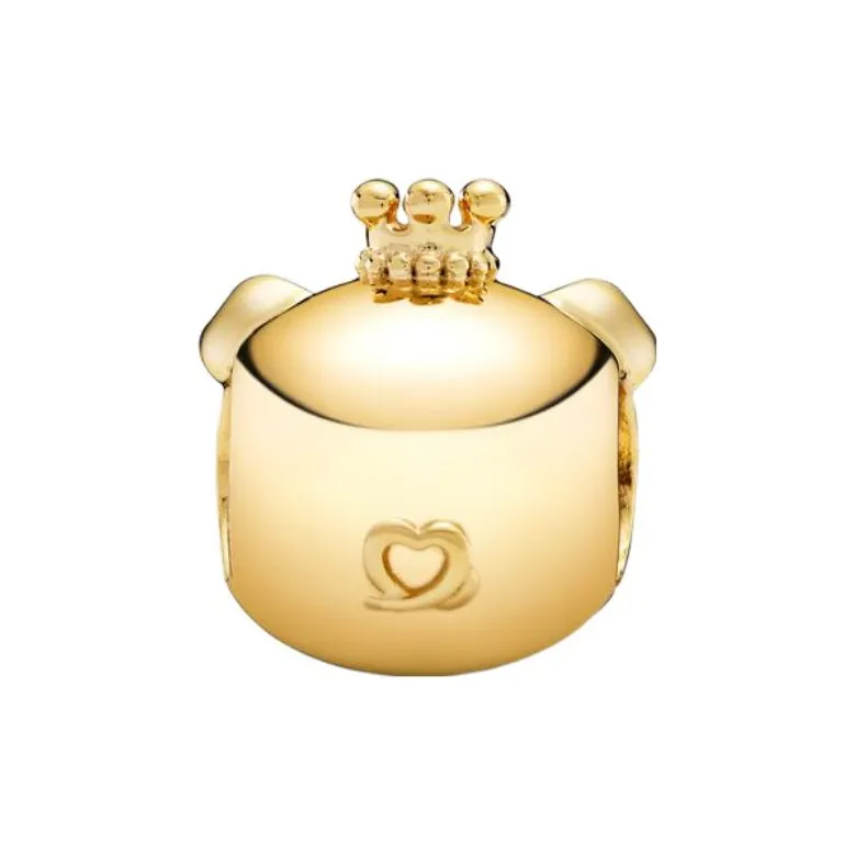 Pandora MOMENTS Bead Ornament Women's Gold-2