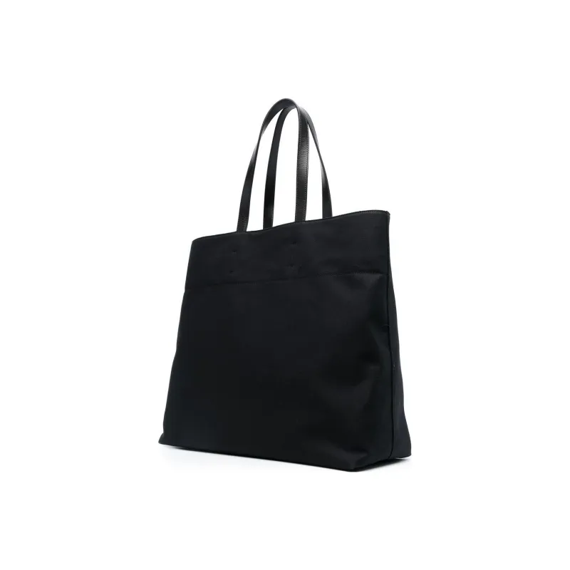 PALM ANGELS Venice Track Tote Bag Black/Off white-1